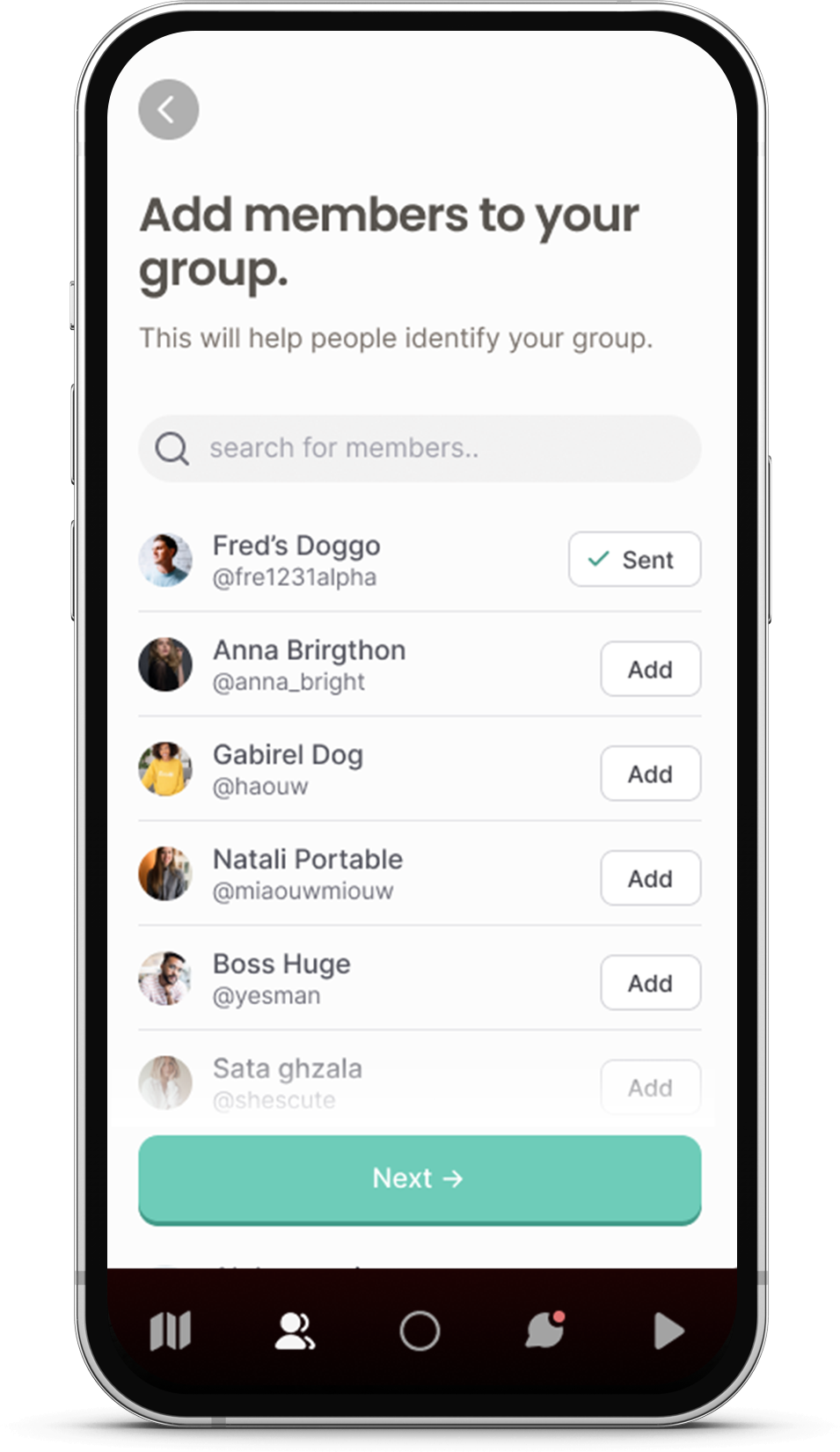 Create-Group---invite-members